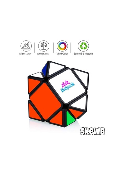 Hediyecik Speed Megaminx Skewb 2'li Zeka Küpü Akıl Küpü Rubik Küp Set Standart