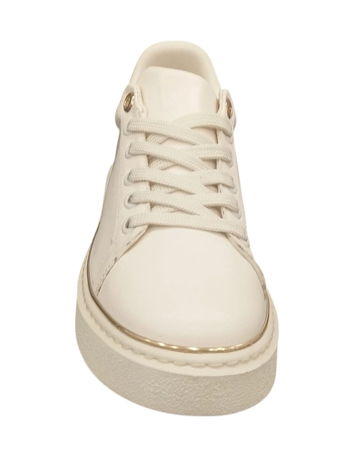 Ventes 9891614z Kadın Kalın Tabanlı Altın Detaylı Günlük Sneaker Ayakkabı Ten