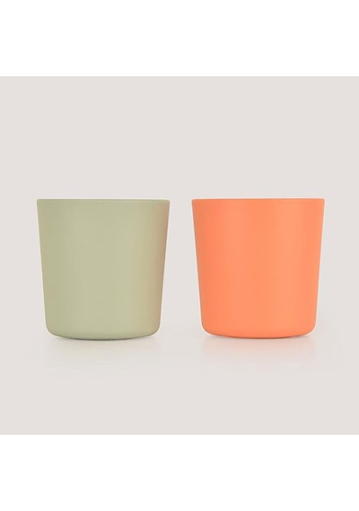 Lc Mini Bardak 2'li Sage Green - Peach Çok Renkli