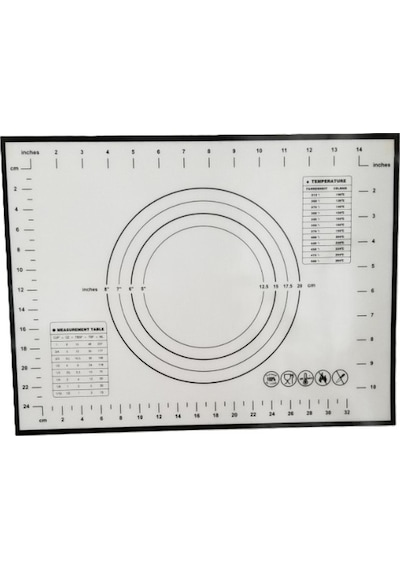 Akıllıelma-krd Home Silikon Hamur Matı Krd-5612 Siyah 40x30