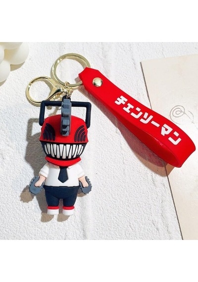 Chainsaw Man Japon Anime Denji Figür Anahtarlık Çanta Aksesuarı Ve Kartlık 2 Si Bir Arada