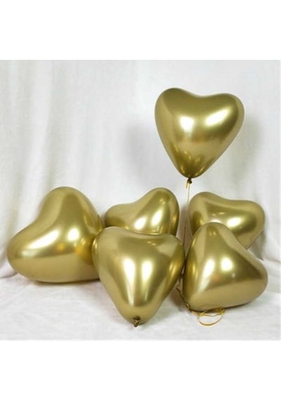 BALON KROM PARLAK 12 İNC KALP ALTIN PK:50