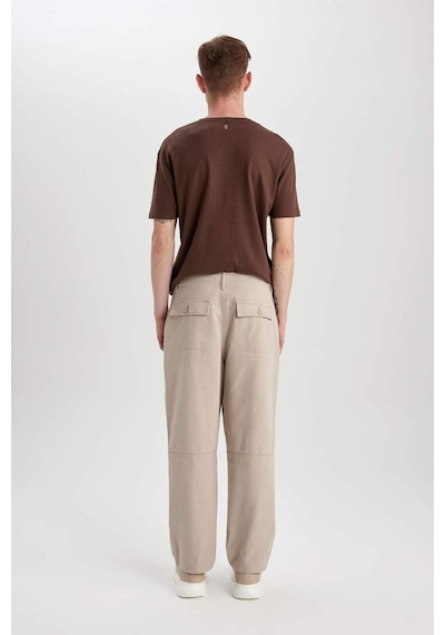 DeFacto Gabardin Pantolon Baggy Fit Bol Rahat Kesim Cepli Düz Paça B4762AX24SPGR302