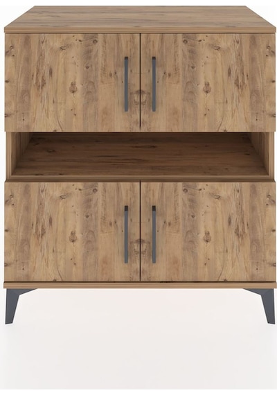 Hyperion Şifonyer 2 Raflı 4 Kapaklı 88x44x96 Çam-çam Atlas Çam