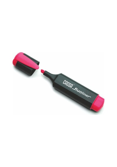 Cassa C-8720 Pembe Fosforlu İşaretleme Kalemi - 3'lü Set