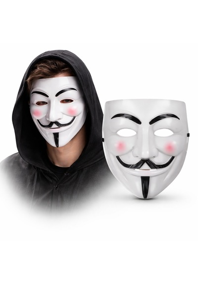 V - 665 - Mask Premium Vendetta Beyaz Maske Guy - Dpmıx-hb - Fawkes Stil