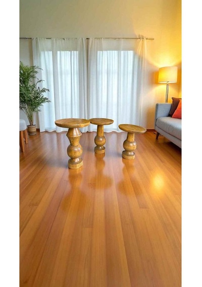 Simillo 3 Lü Masif Ahşap Mantar Sehpa Seti Koyu Ceviz Renkli Doğal Zigon Yan Sehpalar - Mushroom Side Table Koyu Ceviz Simillo 3 Lü Masif Ahşap Mantar Sehpa Seti Koyu Ceviz Renkli Doğal Zigon Yan Sehpalar - Mushroom Side Table Koyu Ceviz