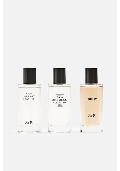 Zara For Him Eau + Tobacco Rich Warm Addictive + Vibrant Leather Oud Erkek Parfüm EDP 3 x 40 ML