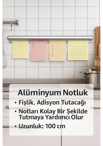 Wf Aliminyum Notluk Fişlik Adisyon Tutacağı 100 Cm. Cin201 Genel