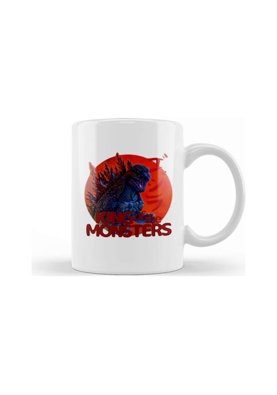 Godzilla King Of The Monsters 08 Kupa Bardak Porselen Karışık