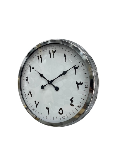 60 Cm Krom Metal Farsça Duvar Saati Diğer