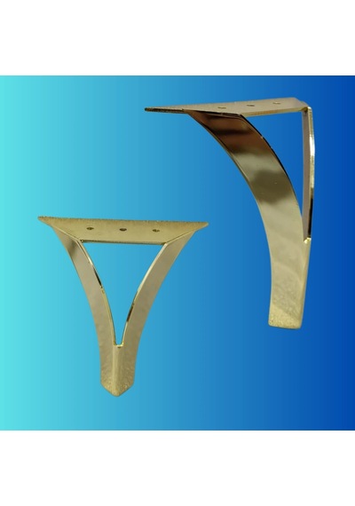 14 Cm Metal Damla Koltuk Ayağı Mobilya Ayağı Ünite Ayağı Konsol Ayağı Puf Berjer Ayağı Gold
