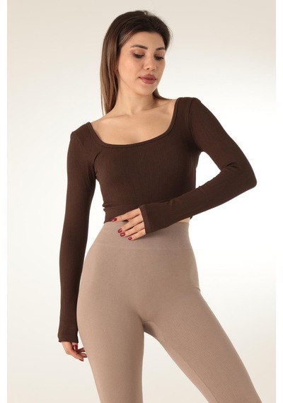 Doremi Seamless Straplez Uzun Kollu Fitilli Büstiyer 001