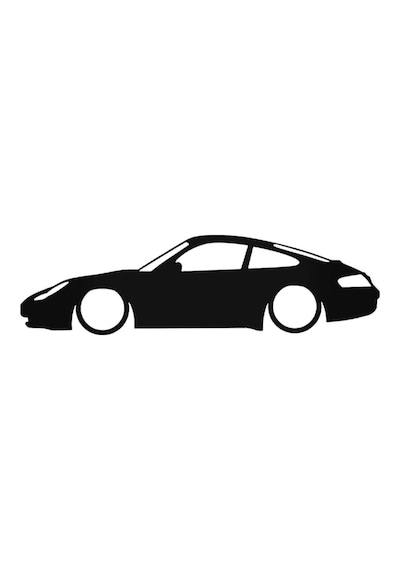 Otomobil Tasarım Özel Yeni Sticker Model 3 Siyah 20 15 Cm