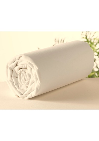 Maki Home %100 Pamuklu Krem 120x200 Tek Kişilik Lastik Çarşaf Set