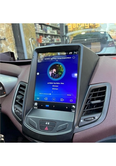 Ford Fiesta Tesla 2009-2018 -9.7'' Android Gerçek 4+64 Gb Ram/4çekirdek 1.6ghz/bt-carplay 9"