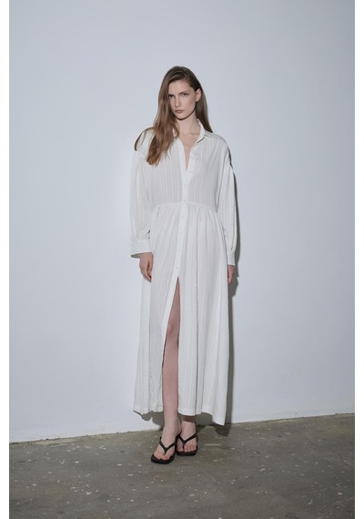 Suud Collection Ekru Anette Gömlek Elbise