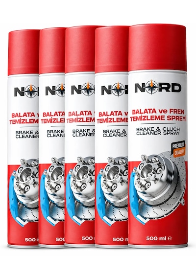 Balata Ve Fren Temizleme Spreyi 500 Ml Yüksek Performans 5 Adet