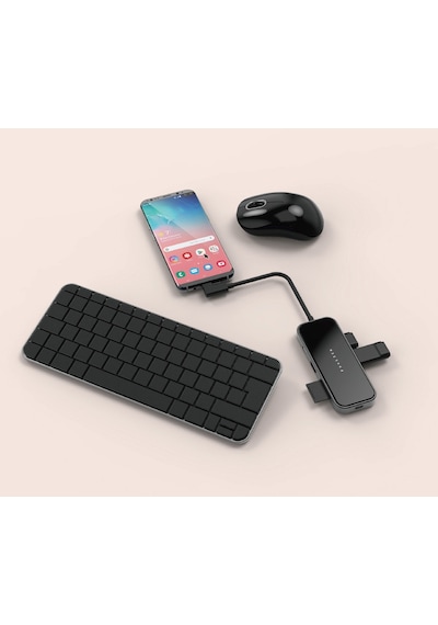 Usb-c Hub 8-in-1 100w Pd 4k Hdmı Otg Sd Microsd 3.5 Mm Ses Çıkışlı Qi Kablosuz Şarjlı