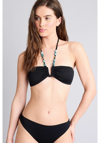Defacto Regular Fıt Krinkıl Kumaş Bikini Üstü G3771ax26smbk81 Siyah-bk81