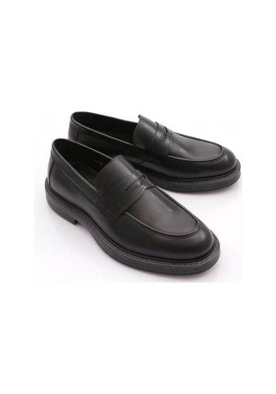 Dgn 2583 Erkek Loafer Ayakkabı Siyah Antik