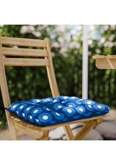 Ikea Klösan Dış Mekan Sandalye Minderi, Koyu Mavi, 36x32 Cm