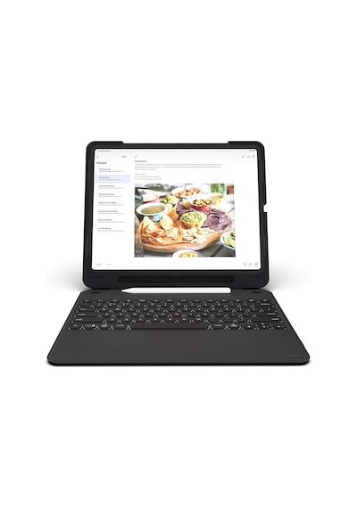Zagg Slim Book Go 12.9" 3.Nesil Apple Uyumlu iPad  Pro Klavyeli Kılıf Ingilizce