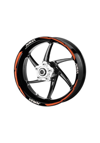 Deeb X-Max Jant Şeridi Turuncu Beyaz Model S
