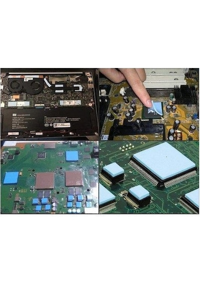 10*10 cm Chipset Soğutucu Termal Pad Ped Kalınlık 1 mm Mavi Renk 10*10 cm Chipset Soğutucu Termal Pad Ped Kalınlık 1 mm Mavi Renk