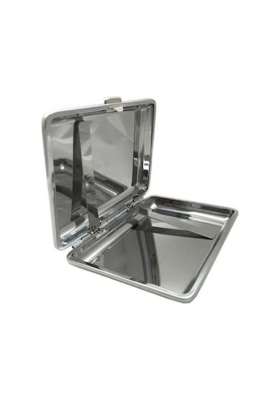 Metal Tabaka Kutulu Clipper Çakmak Set