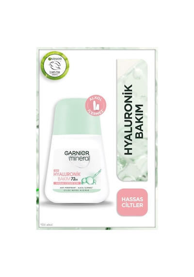 Garnier Mineral Hyaluronik Bakım 72 Saat Kadın Roll-On Deodorant 50 ML