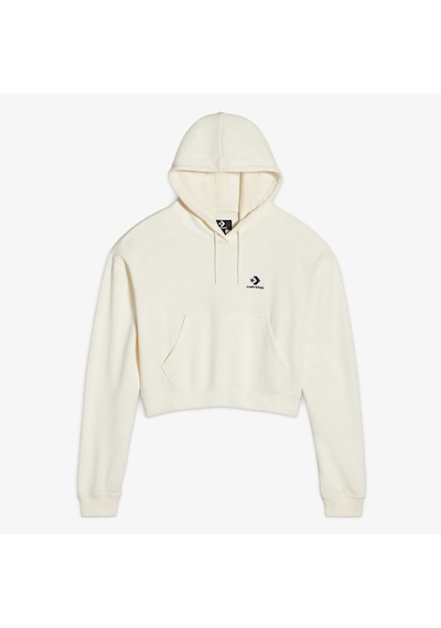 Converse Chuck Taylor Boxy Kadın Ekru Kapüşonlu Sweatshirt Ekru