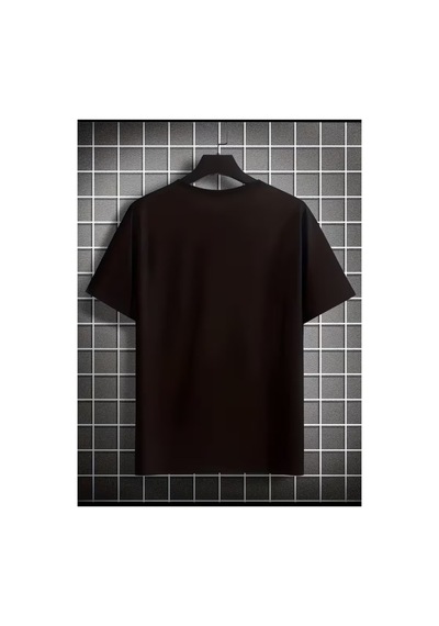 Erkek One Love Grafik Basklı Komfort T-shirt Siyah