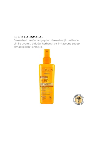 Bioxcin Sun Care Spf 50 Yüz Güneş Kremi 50 Ml Karma Yağlı Cilt Ve Vücut Güneş Spreyi 200 Ml