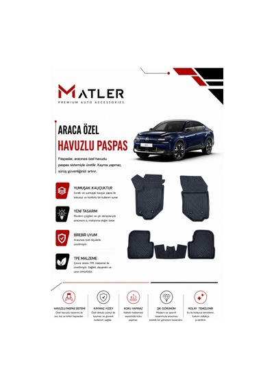 Citroen C4x 2023 Model 4d Ekstra Havuzlu Paspas