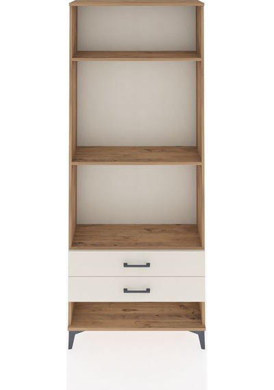 Arges Dolap 3 Raflı 2 Çekmeceli 88x30x221 Çam-aytaşı Çam