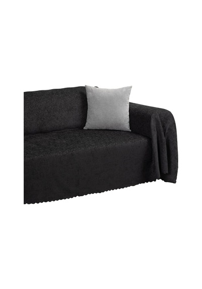 Tr Premium Koltuk Örtüsü 175x350 Xlarge Gramajlı Jakarlı Şönil Antrasit Kanepe Örtüsü Kaymaz Diğer