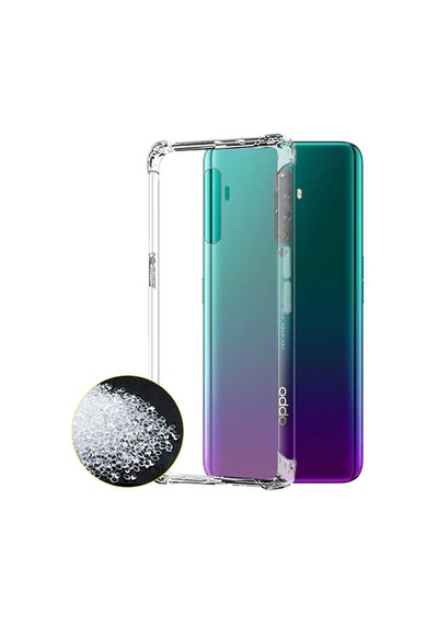 Oppo A9 2020 Kılıf Nitro Anti Shock Darbe Emici Köşe Korumalı Şeffaf Silikon Kapak