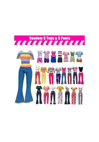 Babeilei Sku:smgstkae0b158f24 30 Parça Oyuncak Bebek Kıyafetleri Ve Aksesuarları 11,5 İnç Kız Bebekler İçin Rastgele 5 Üst, 5 Pantolon, Rastgele 3 Elbise, Rastgele 3 Moda Elbise, Rastgele 2 Mayo, 6 Çift Ayakkabı, 1 Çanta, 5 Askı 0 Babeilei Sku:smgstkae0b158f24 30 Parça Oyuncak Bebek Kıyafetleri Ve Aksesuarları 11,5 İnç Kız Bebekler İçin Rastgele 5 Üst, 5 Pantolon, Rastgele 3 Elbise, Rastgele 3 Moda Elbise, Rastgele 2 Mayo, 6 Çift Ayakkabı, 1 Çanta, 5 Askı 0
