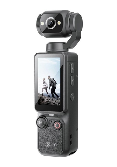 Zf05 11 Saat Çekim Süreli 2.5k/4k Taşınabilir Vlog Aksiyon Kamerası - Hd, 1.9 İnç Ekran Siyah