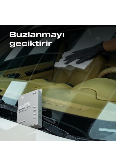 Nasiol Glasshield Wipe On Araç Nano Yağmur Kaydırıcı Ve Su İtici Mendil 1 Yıl Etkili Cam Bakımı, Cam Yüzey Ya