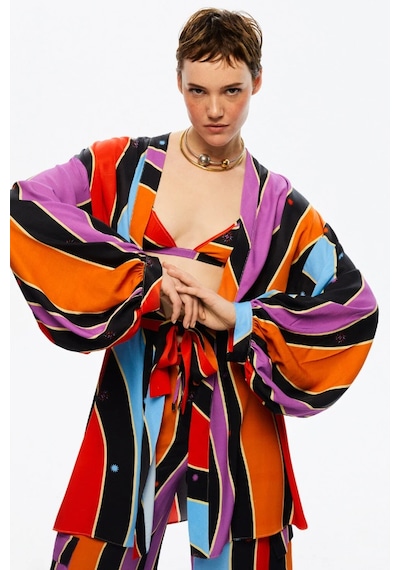 N23yn11075 Nocturne Kimono Varyant Çok Renkli