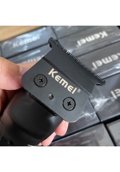 Kemei 2299 Berber Akülü Saç Düzeltici 0mm Sıfır Boşluklu Oyma Clipper Gri