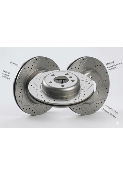 Ön Fren Disk Takımı Havalı Performans Delikli Bmw F10 F11 2010 Üzeri - 34116794429