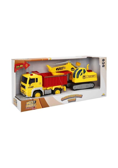 S00001999 1/20 İnşaat Araçları 2li Ses/ışık -sun Açık Mavi