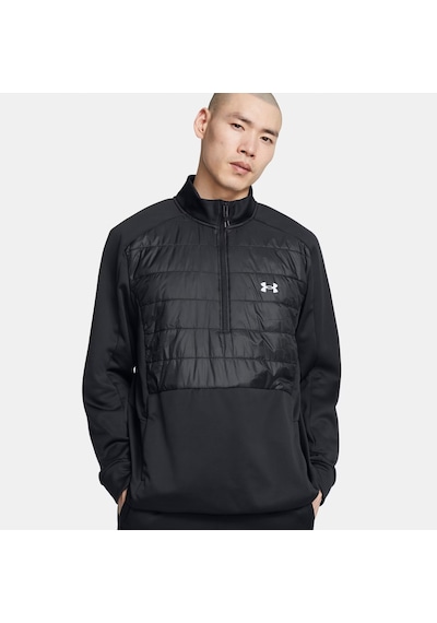 Under Armour Fleece Half Zipped Erkek Siyah Günlük Ceket 1385847 Siyah