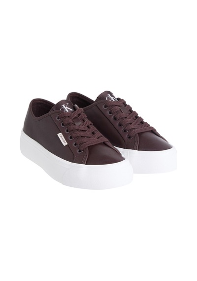 Calvin Klein Vulc Flatf Lace Up Lth Ck Bordo Kadın Sneaker 000000000102265717 Bordo Calvin Klein Vulc Flatf Lace Up Lth Ck Bordo Kadın Sneaker 000000000102265717 Bordo