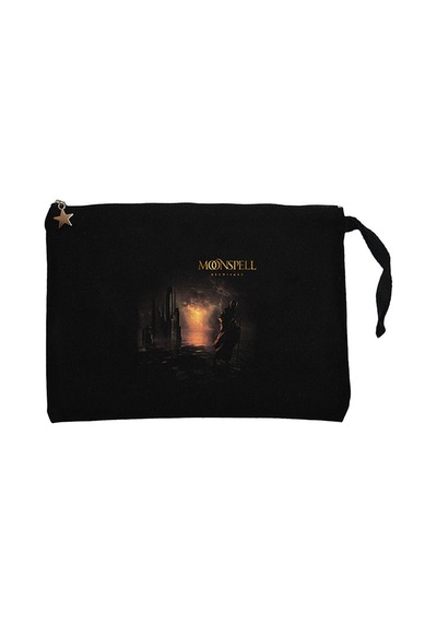 Moonspell Hermitage Siyah Clutch Astarlı Cüzdan / El Çantası Siyah