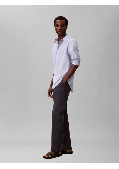 Calvin Klein Slım Comfort Cotton, Ppk Lacivert Erkek Kumaş Pantolon