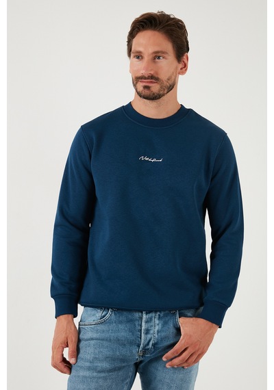 Buratti Pamuklu Regular Fit Bisiklet Yaka Erkek Sweat 59050121 Indigo Buratti Pamuklu Regular Fit Bisiklet Yaka Erkek Sweat 59050121 Indigo